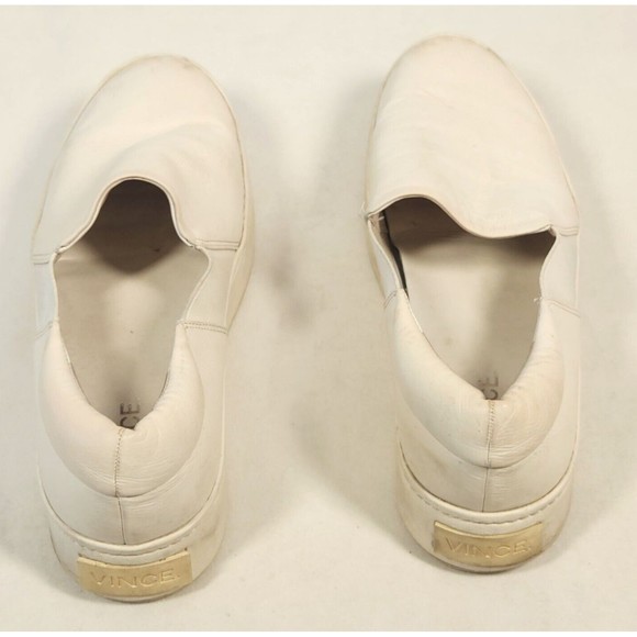 Vince Women's Sz 8M EUR 38 White Warren Slip On Platform Sneakers Loafers - Picture 7 of 14